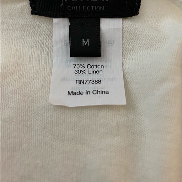 Black and white striped top with mid length sleeve - Picture 3 of 4